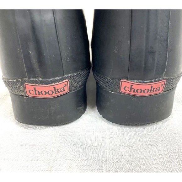 Chooka Delridge Fleece Lined Mid Calf Waterproof Rain Boots Womens Size 7 Black - Picture 6 of 16
